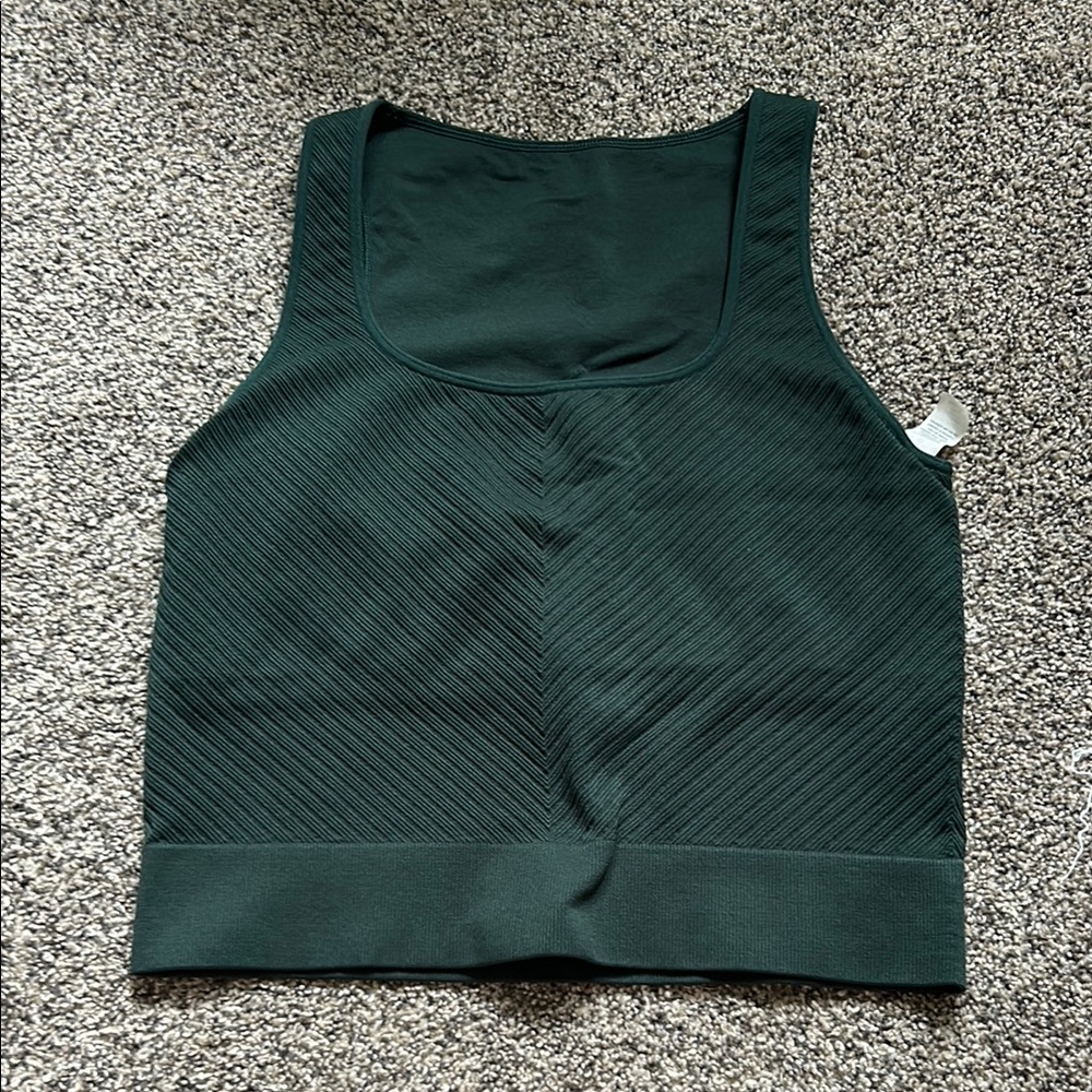 DSG Emerald Green Textured Tank Top